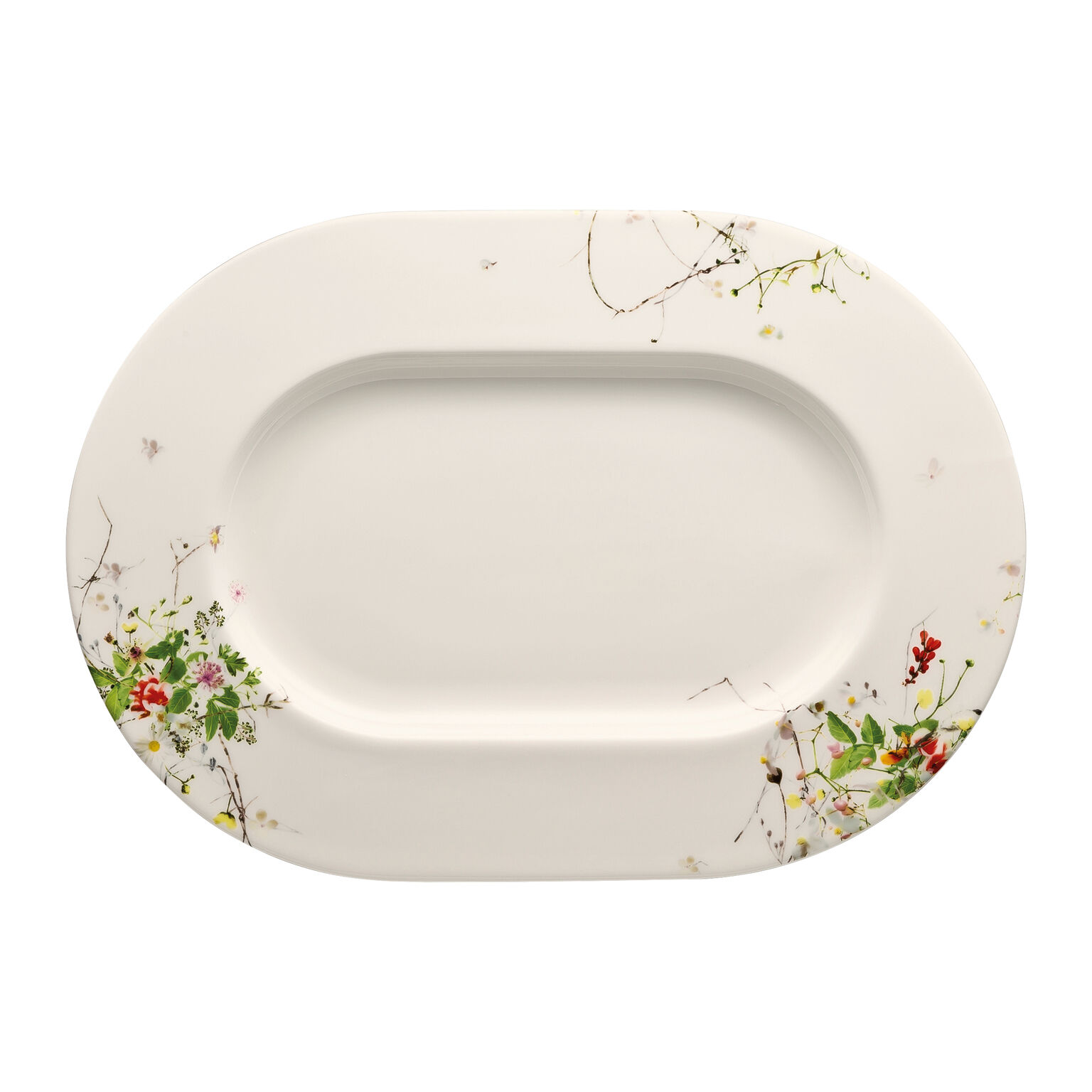 Brillance Bone China Fleurs Sauvages Platte 34 cm