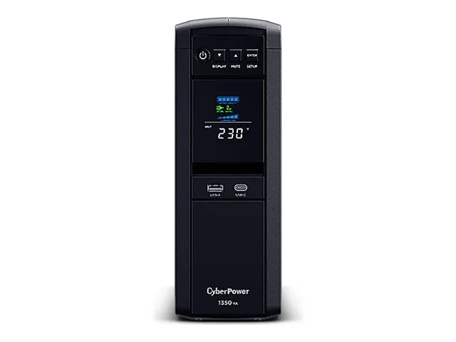 CyberPower Backup PFC Sinewave Series for Mac CP1350EPFCLCD - UPS - AC 230 V - 780 Watt - 1350 VA - 7 At - RS-232, USB - output-stikforbindelser: 6