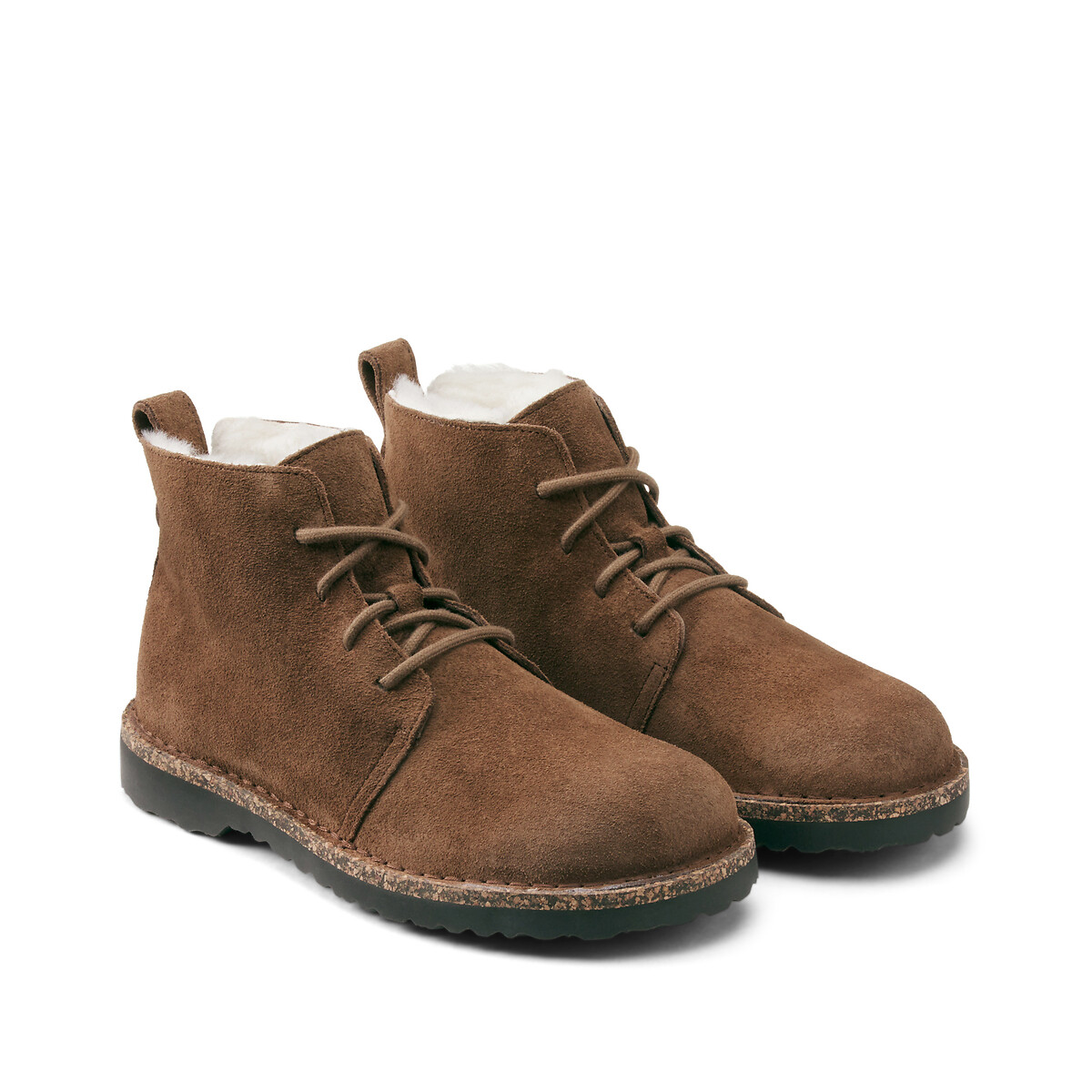 BIRKENSTOCK<br>Botas de tornozelo em couro forrado Uppsala Cukka