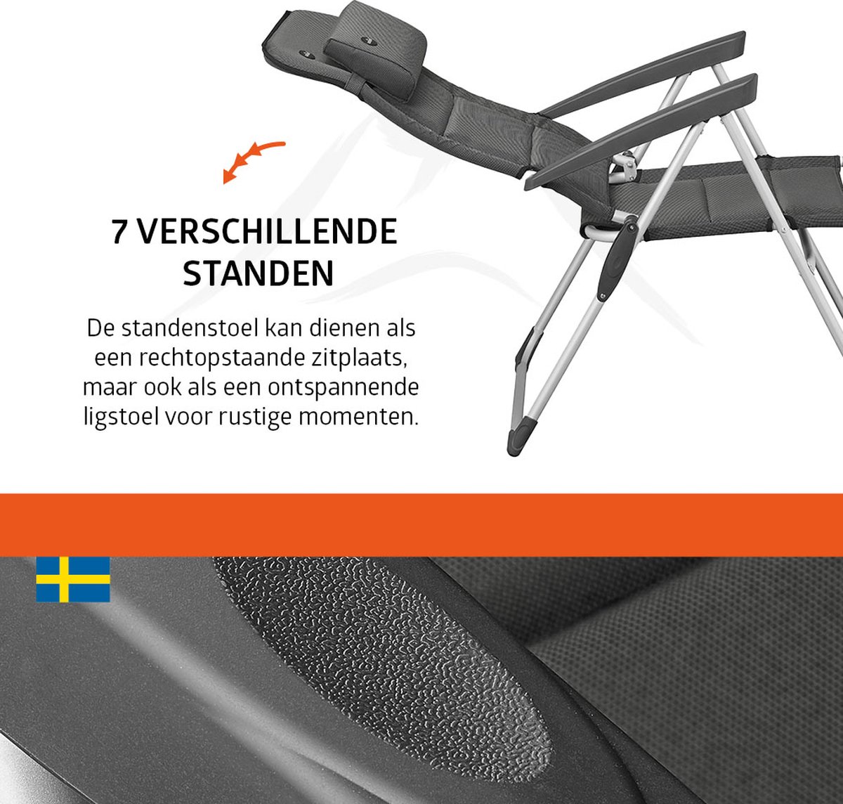 Campout Regent set van 2 standenstoelen - Grey