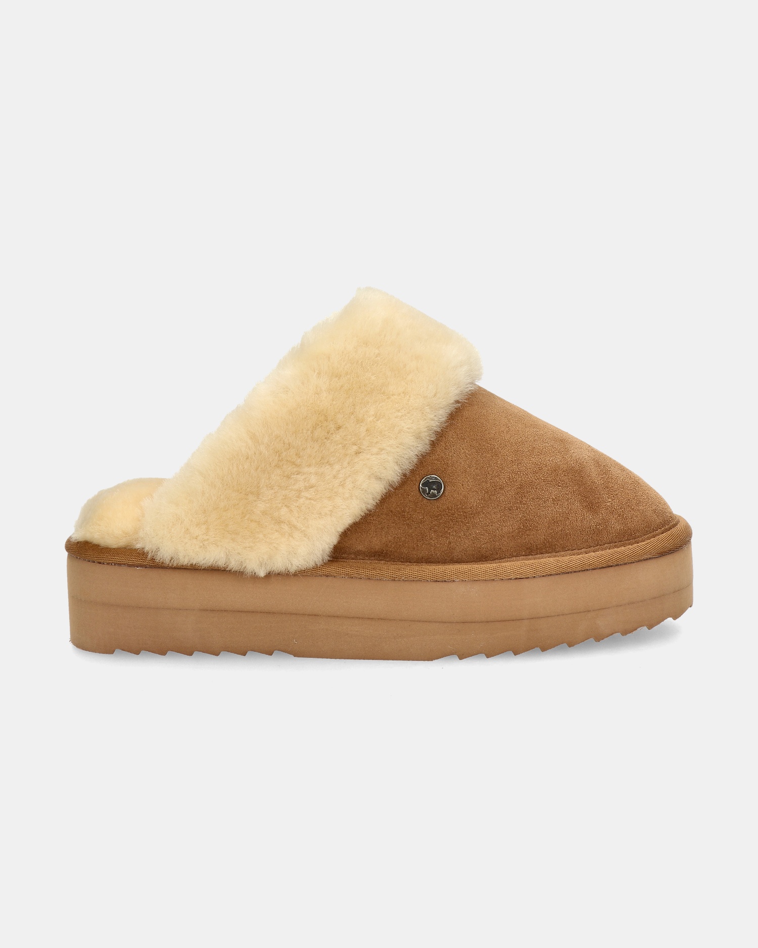Warmbat Australia Flurry Plateau Pantoffels  - cognac