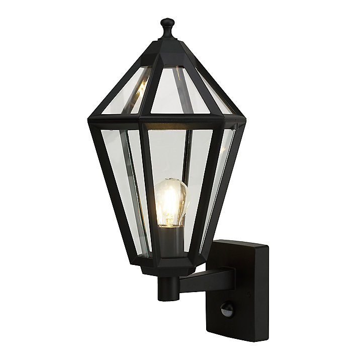 Applique murale montante à détection Radley E27 IP44 GoodHome noir