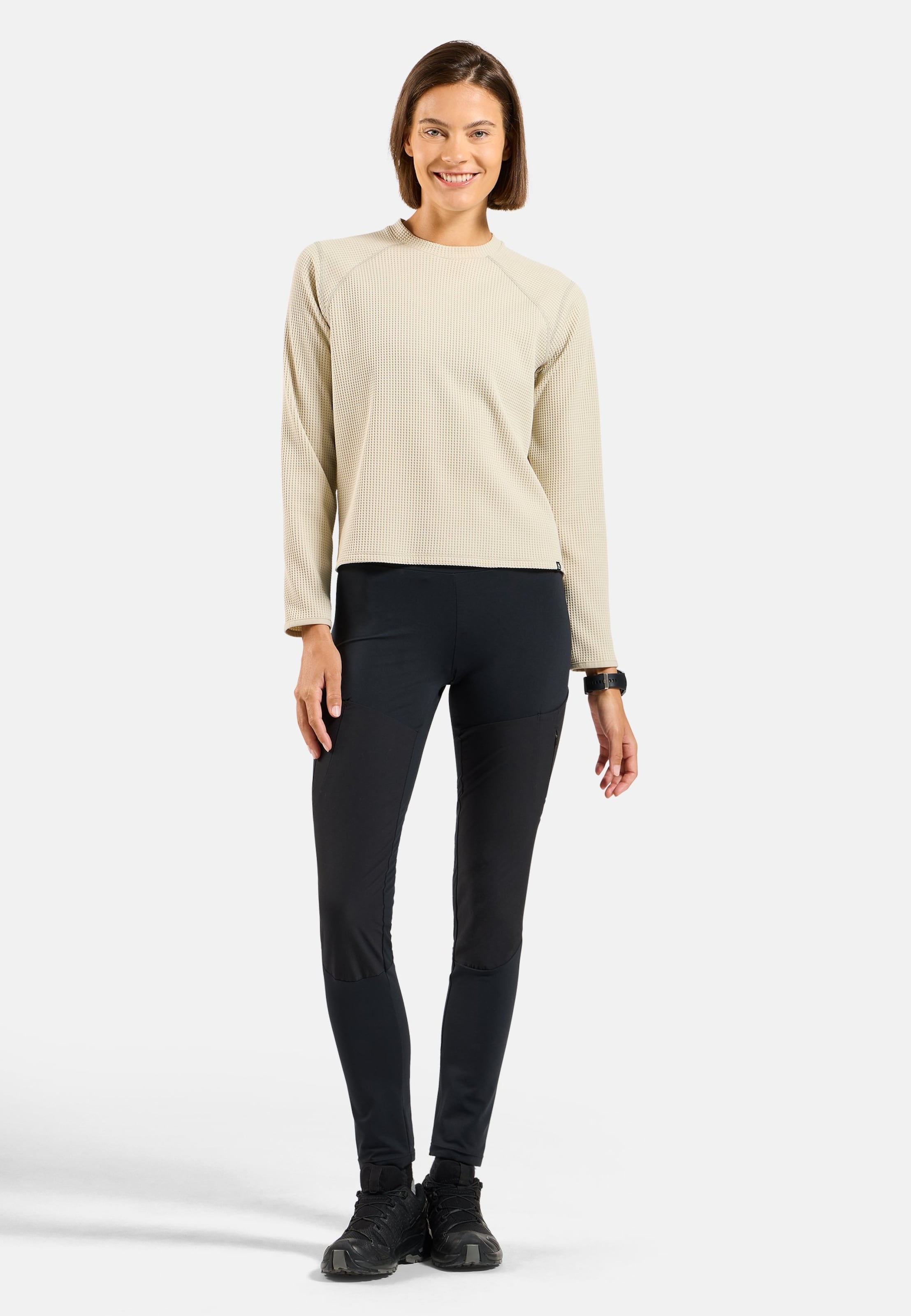 Cubic Multisport Mid Layer mit Rundhalsausschnitt in agate gray