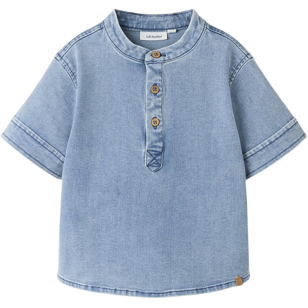 Køb Lil'Atelier Medium Blue Denim Nmmdeva Ss Loose Dnm Skjorte 2024-Es Lil