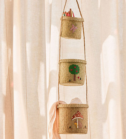 Rice Aufbewahrungskörbe - Raffia - 3 st. - 83 cm - Happy Forest