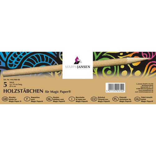 Holzstäbchen für Magic Paper® - Kratzpapier