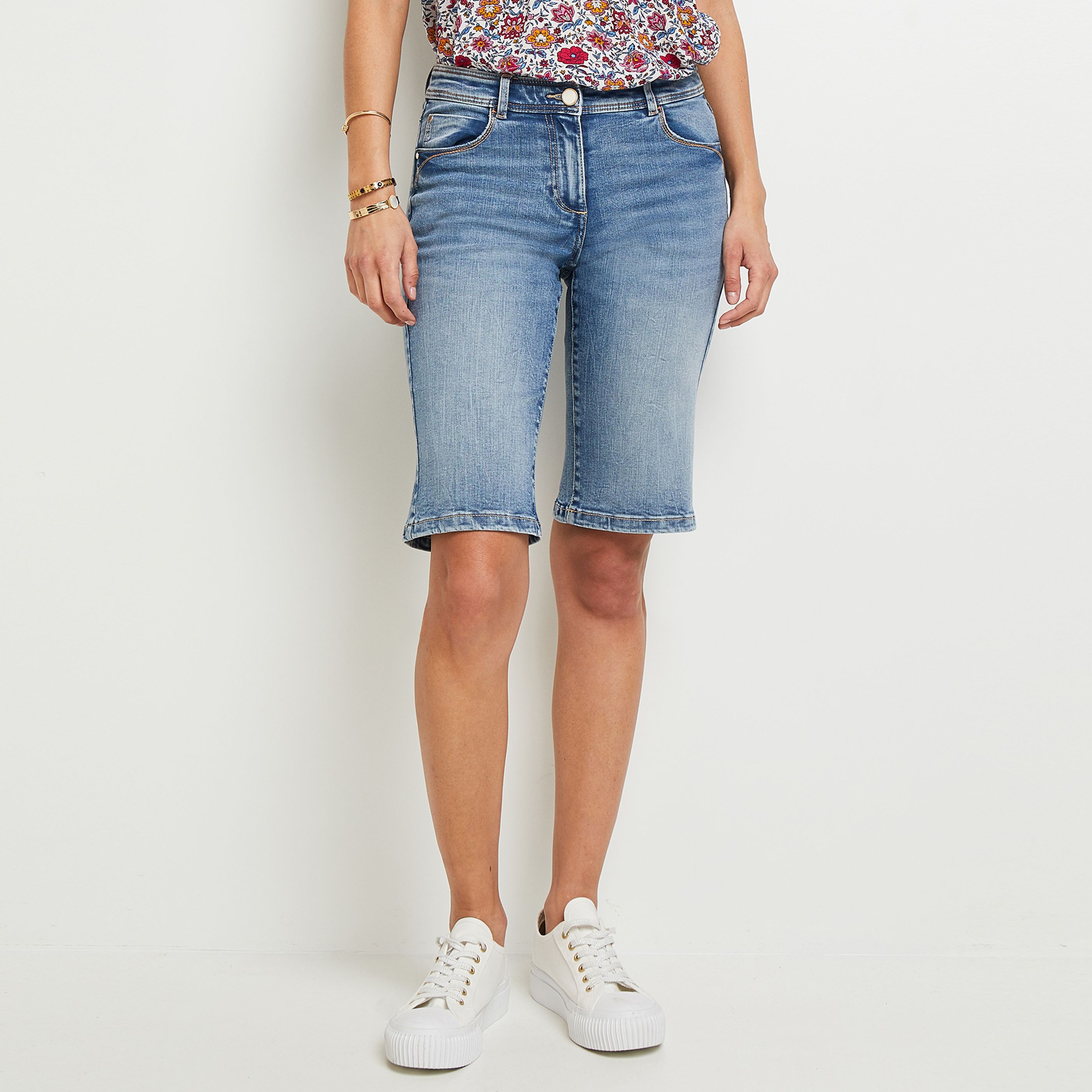 Bermuda en jean femme EDORADO - LIGHT STONE