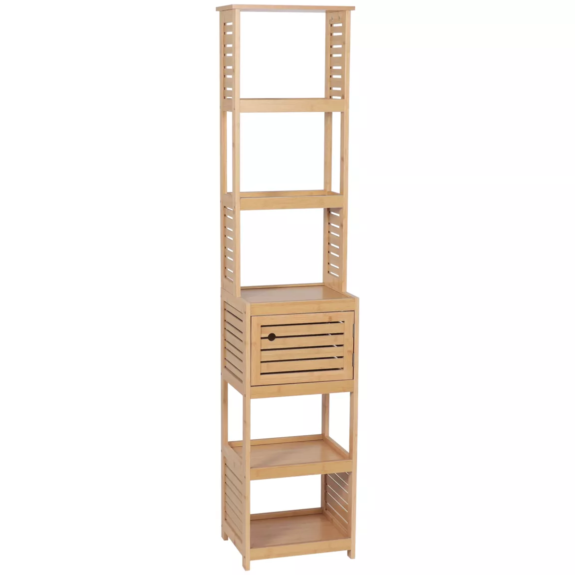 Meuble colonne salle de bain (38 x H170 cm) Trinidad Naturel