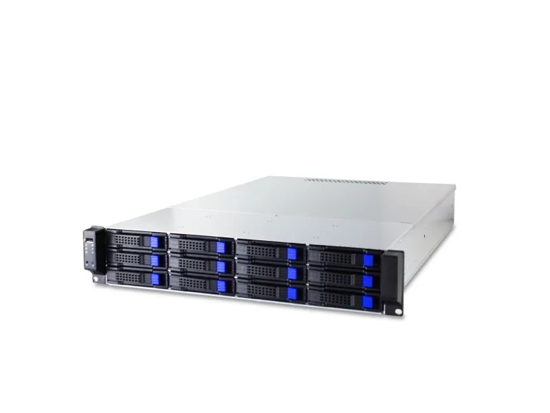 FANTEC SRC-2612X07 - Rack-monterbar - 2U - SSI EEB - SATA/SAS - hot-swap - ingen strømforsyning - sort, sølv - USB
