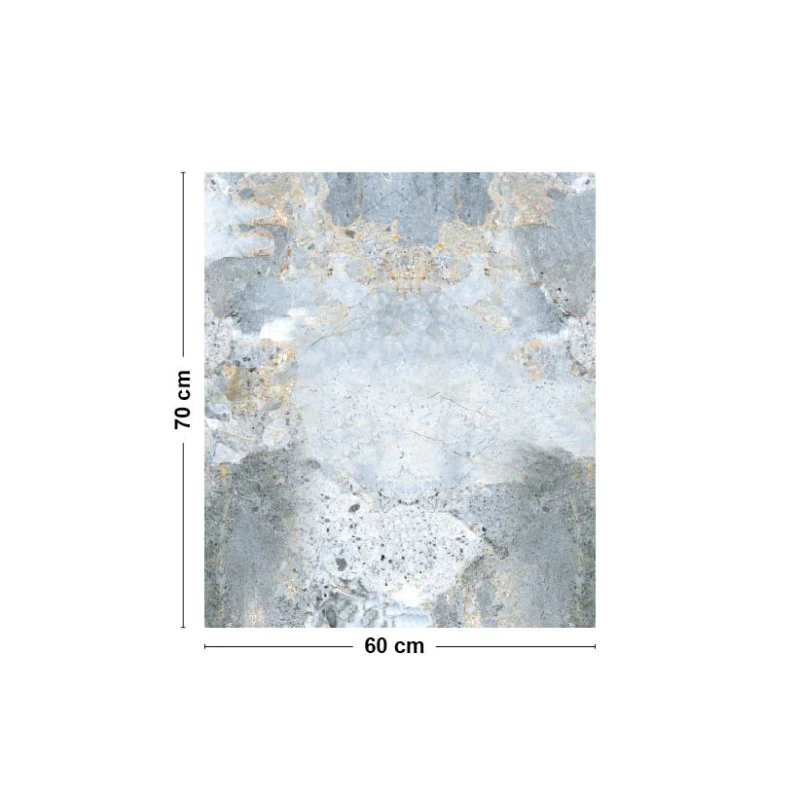 Crédence cuisine Fond de hotte ALU L 60xH 70cm - MINÉRAL 99deco