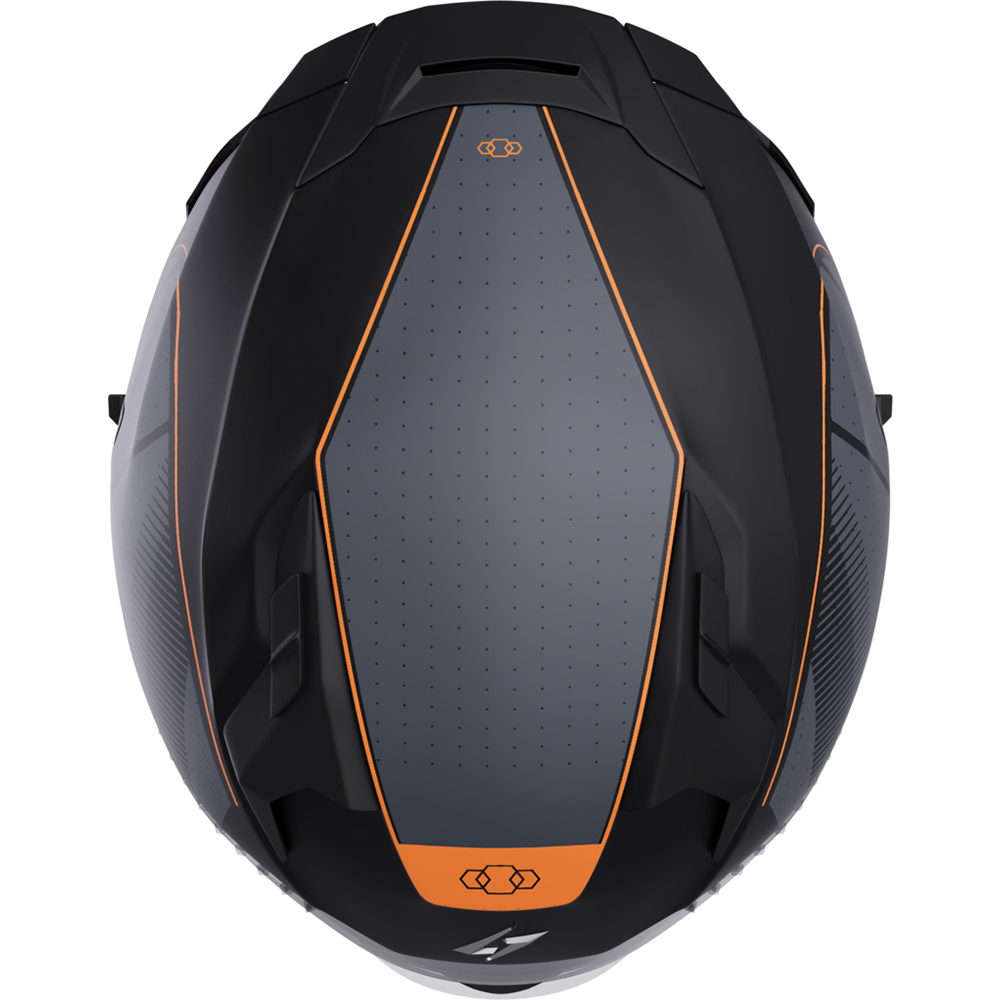 Stormer - Casque Blast Tron Gris / Noir / Orange / Mat