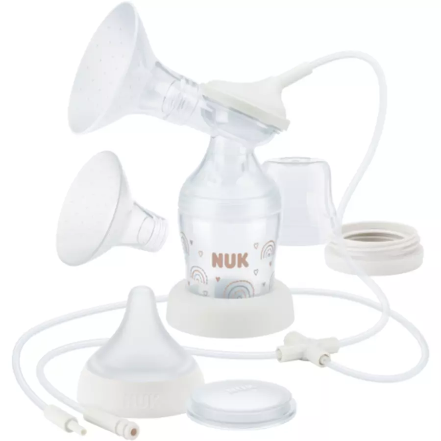 NUK Erweiterungsset für elektrische Milchpumpe Soft & Easy inkl. Babyflasche Perfect Match 150 ml