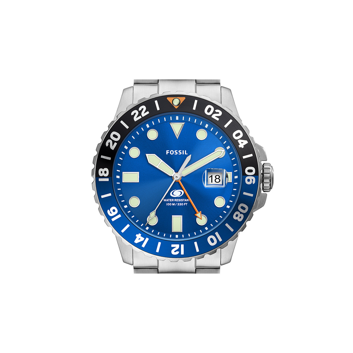 Montre FOSSIL Blue homme bracelet acier