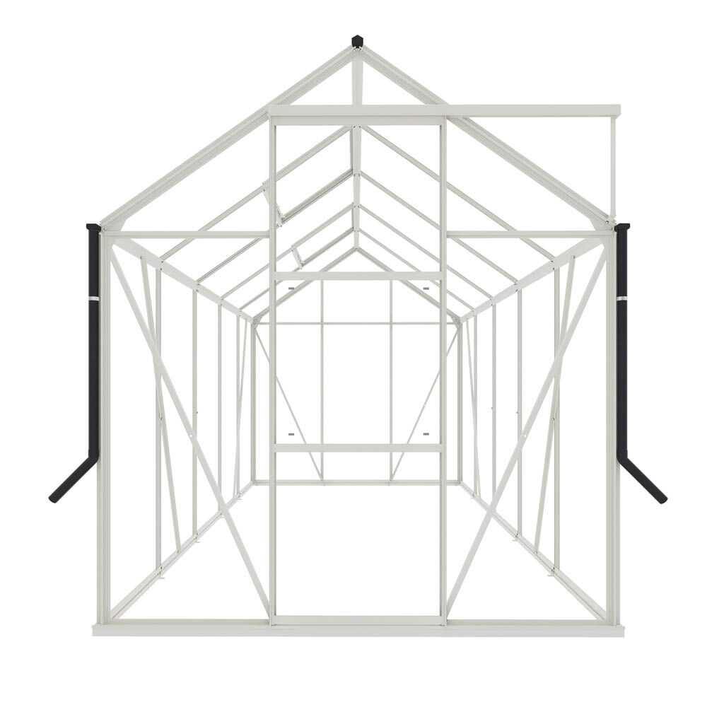Royal Well Kate III - Tuinkas - Wit - 217x192x314 cm - Veiligheidsglas