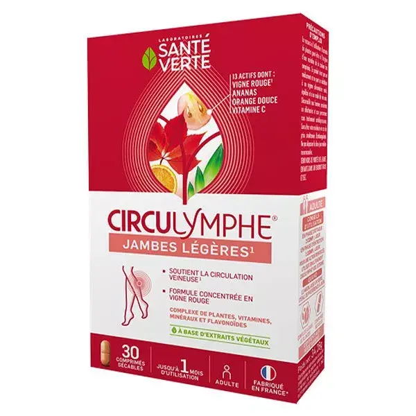 Pacote de pernas leves Santé Verte Circulymphe