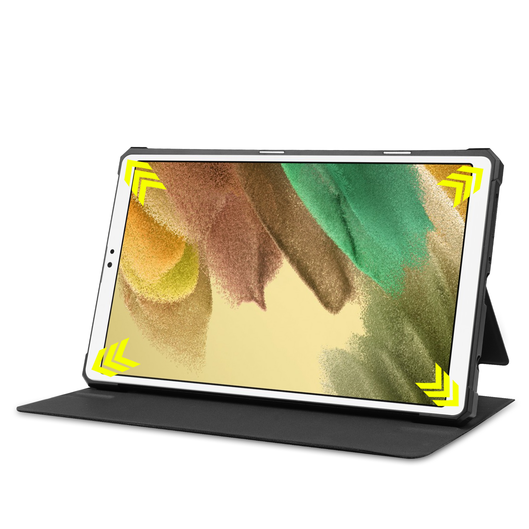 Samsung Galaxy Tab A 8.0 (2019) Vintage Leder Tasche Smart Case Hülle - Schwarz