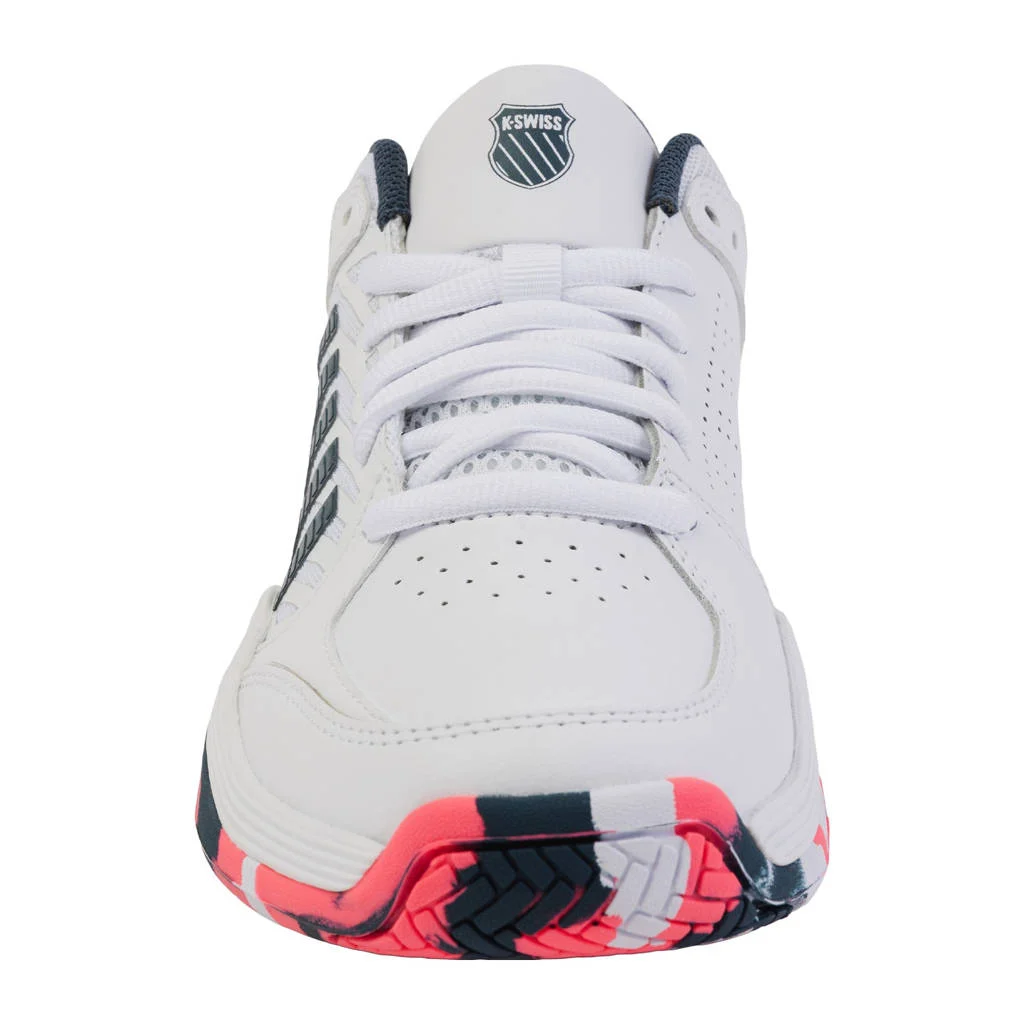 K-Swiss Court Express 2tennisschoenen wit/donkerblauw/oranje
