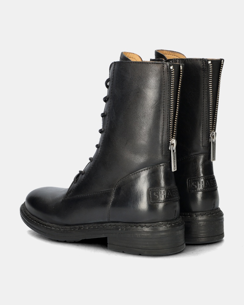 Shabbies Amsterdam Lacey Veterboots  - zwart