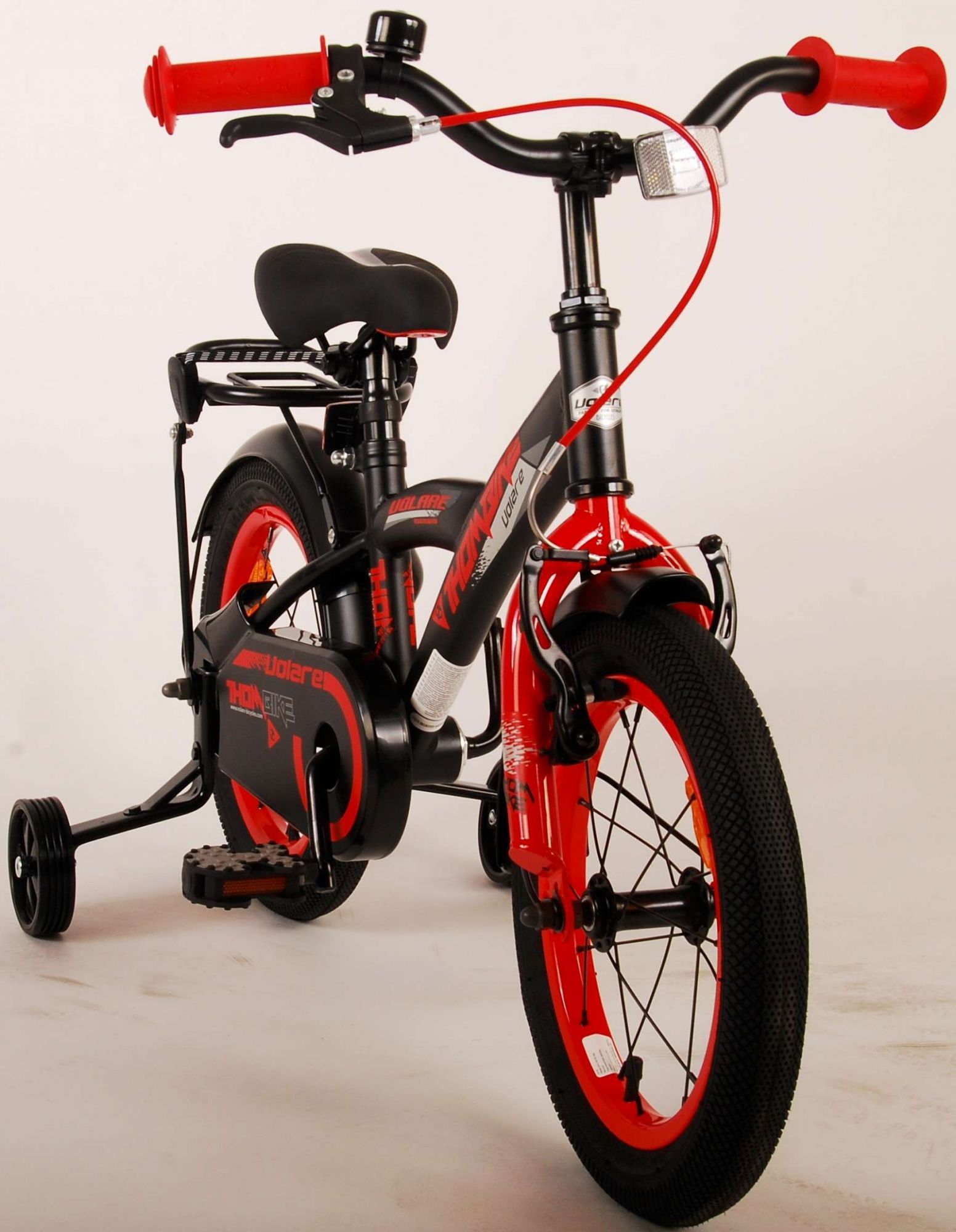 TPFSports Thombike Kinderfahrrad - Jungen - 14 Zoll - Rücktritt + Handbremse - Schwarz/Blau
