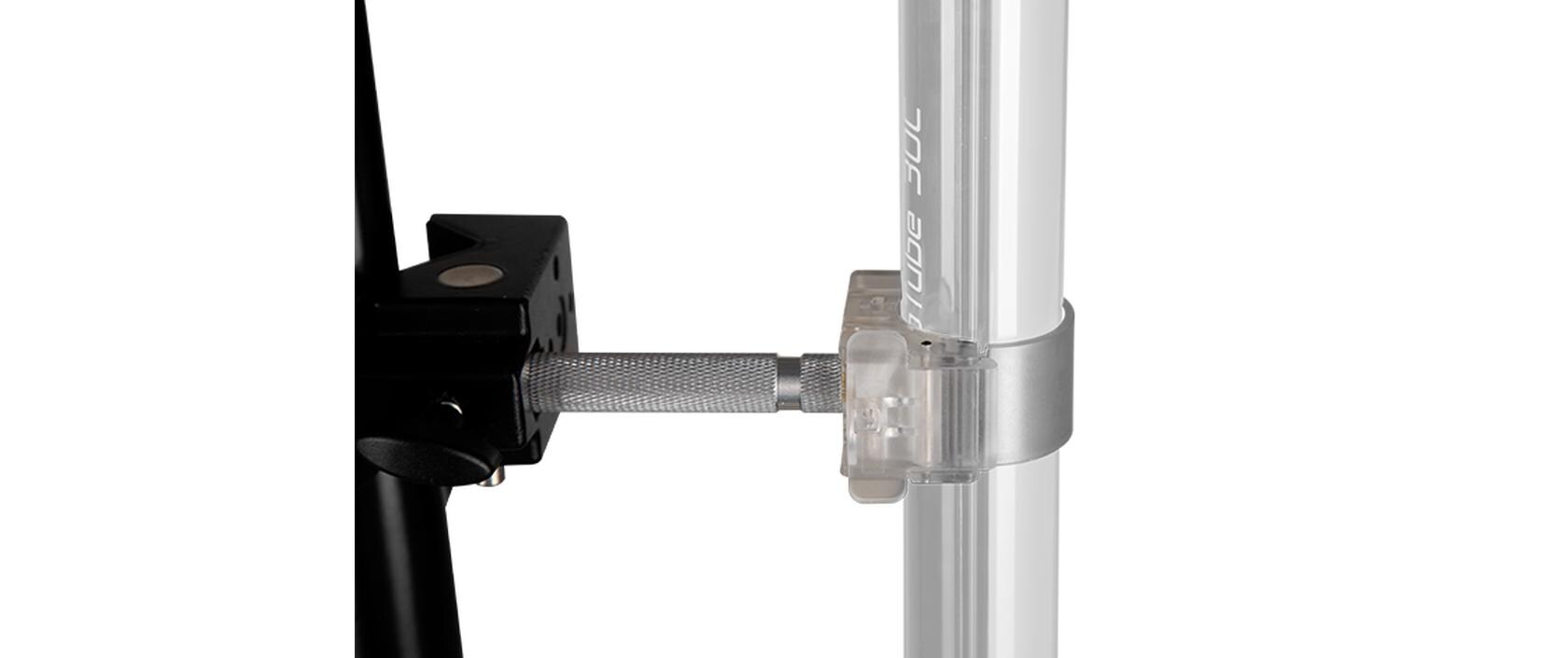 Halterung HD-T12-1-CPT12 Halterung transparent mit 16 mm Zapfen
