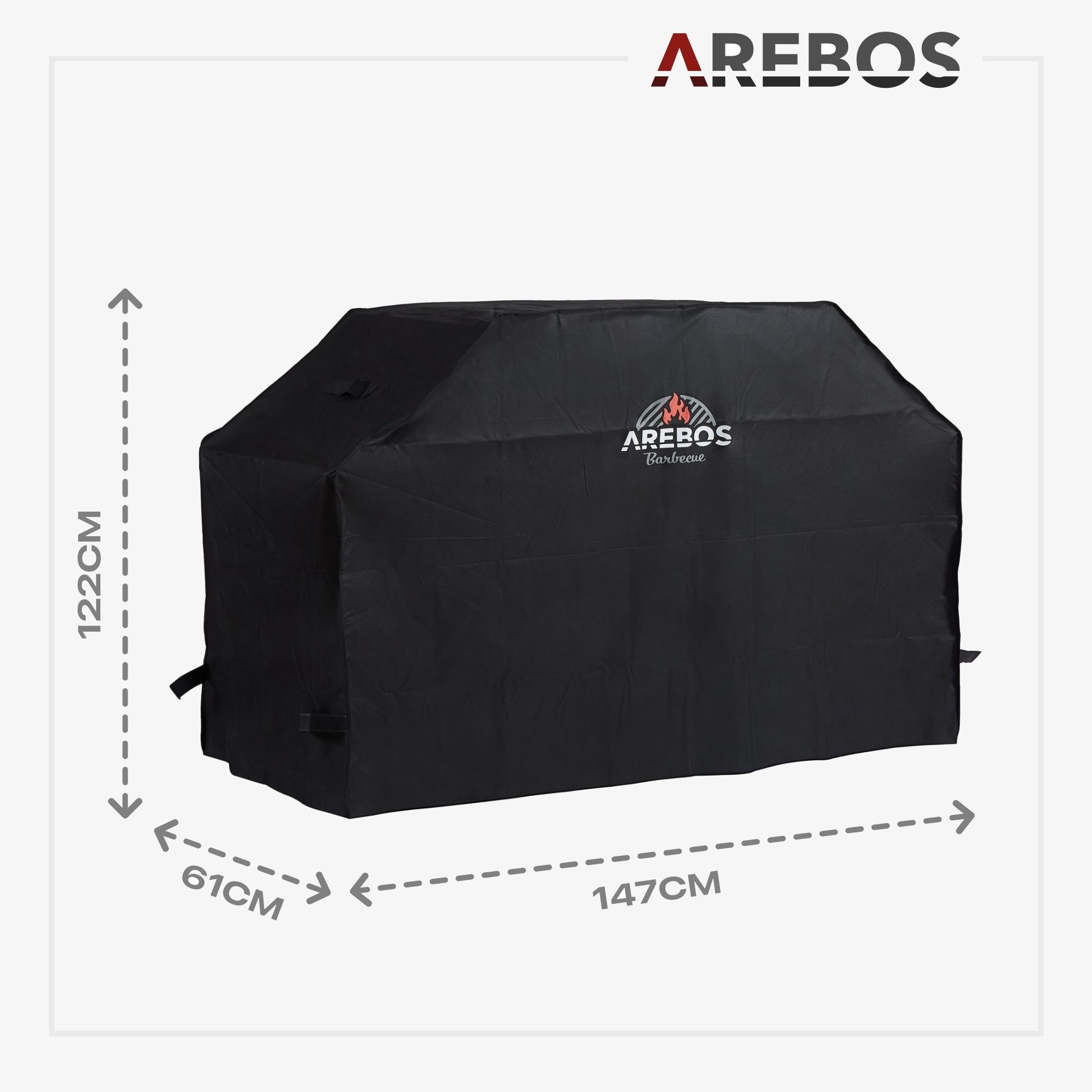 BBQ Grillhaube Abdeckung 147 x 61 x 122 cm