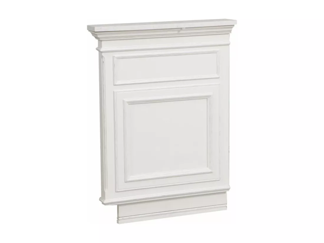 Plan de travail set de finition gauche Pierre Blanc - Harmonie Interior's