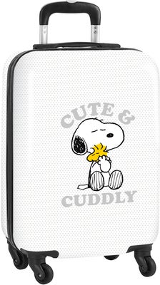 Snoopy Kabin Trillekoffert 40L Friends Forever, Hvit