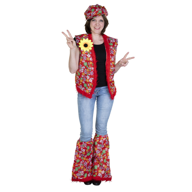 Faschingsset - Hippie - für Erwachsene - 3-teilig