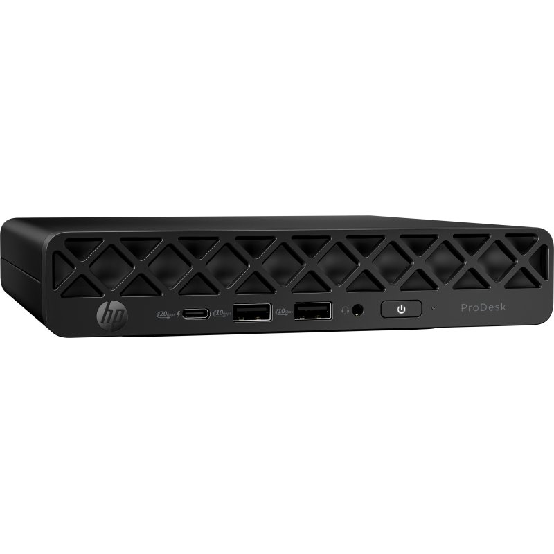 HP ProDesk 4 Mini G1i Intel Core Ultra 5 225T 8 Go DDR5-SDRAM 256 Go SSD Windows 11 Pro Mini PC AI PC Noir