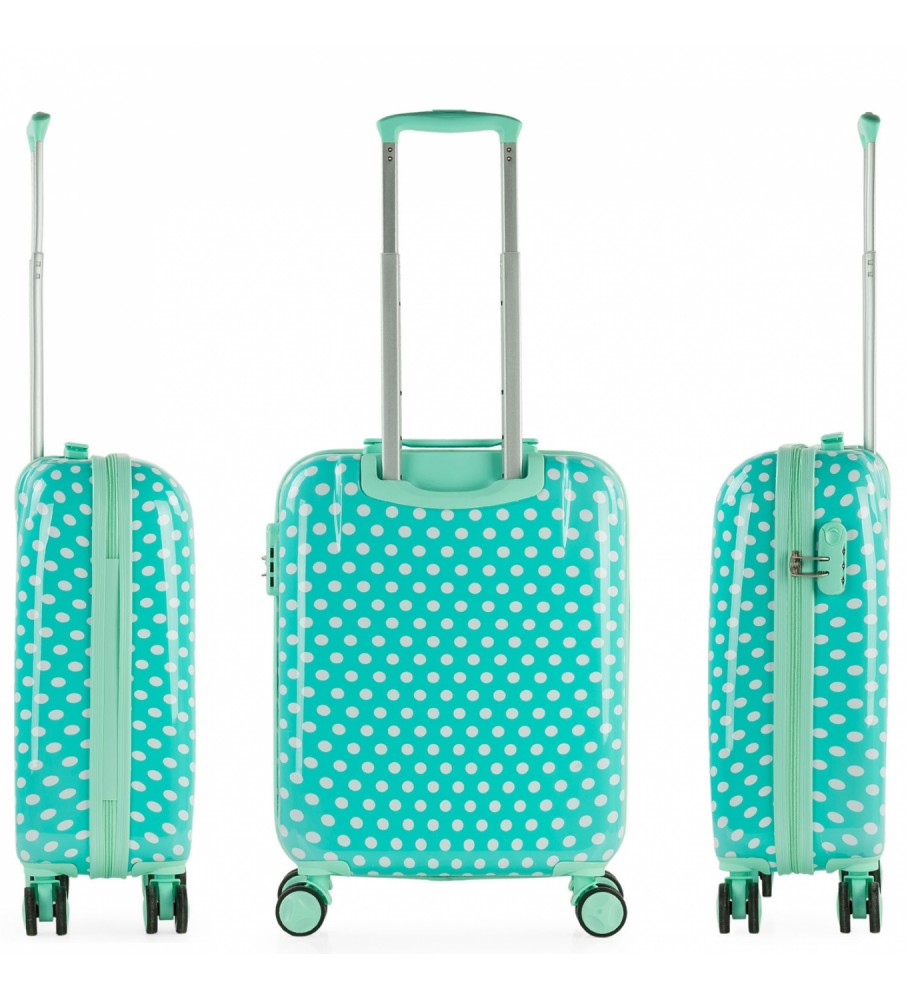 Mala de cabine pequena ITACA 702450 Turquesa -55x40x20-