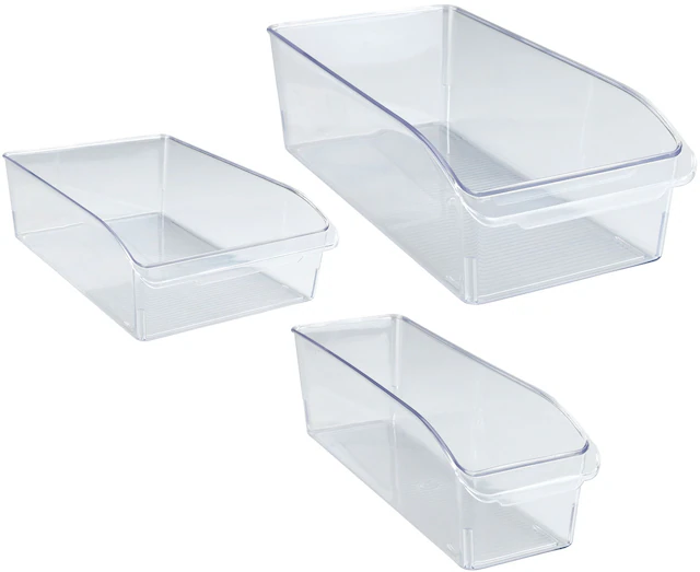 WENKO Aufbewahrungssystem »Kühlschrank-Organizer-Set« Set, 3 Stk. tlg. Boxen für Vorräte & Lebensmittel, für Kühlschrank & Vorratsschrank