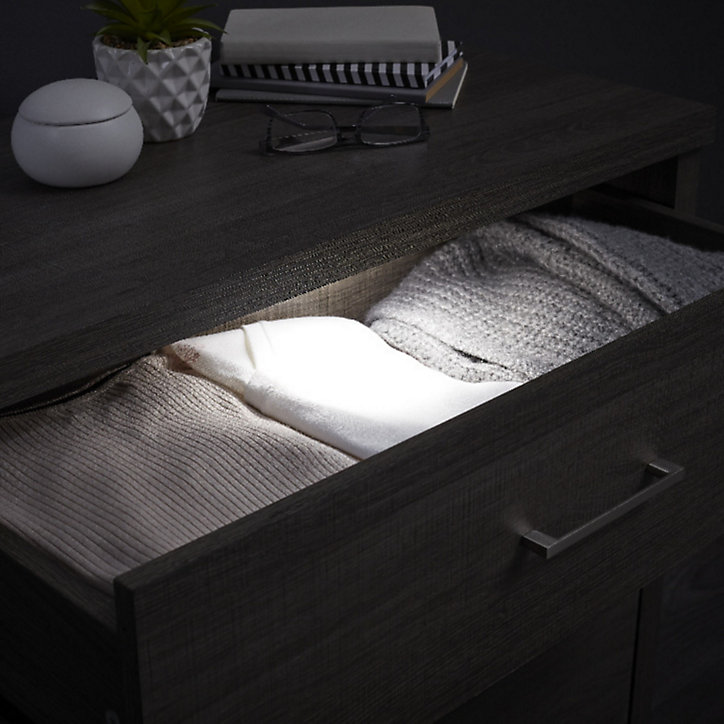 Réglette à détection LED Colours Castleford blanc 0,75W 30 cm IP20