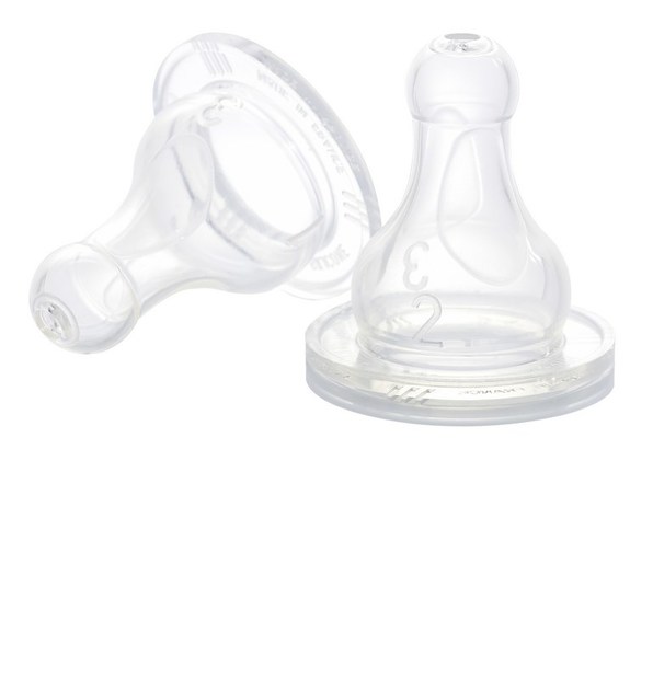 Lot 2 tétines silicone - 2ème âge - BEABA