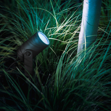 Philips Hue tuinspot Lily uitbreiding zwart - wit en gekleurd licht 8W - 1 spot LowVolt