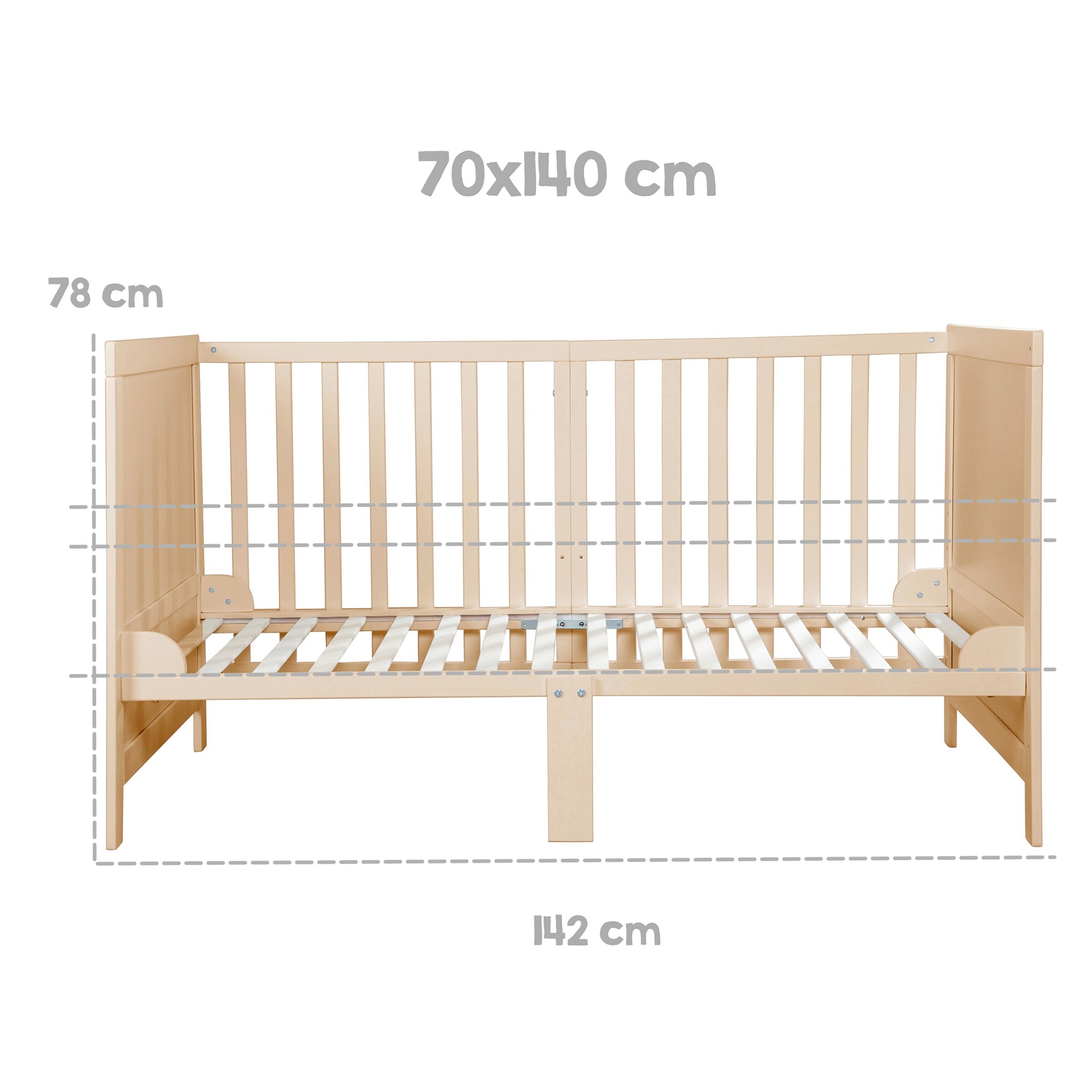roba Kombi-Kinderbett 70x140 cm Easy Sleep