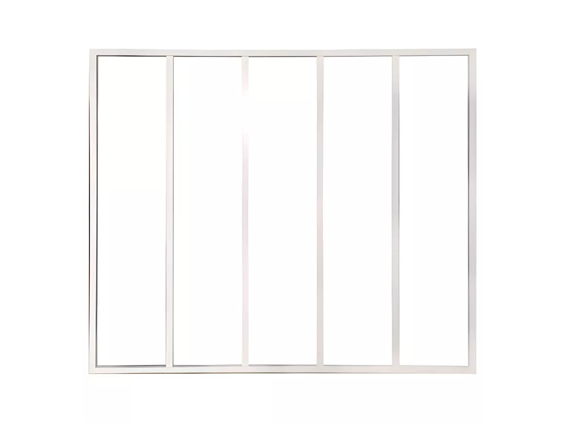 Verrière atelier en aluminium thermolaqué - 150x130 cm - Blanc - BAYVIEW