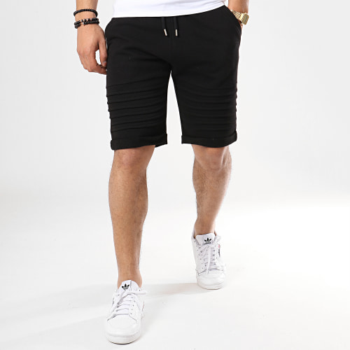 Short Jogging Avec Empiecements 651 Noir