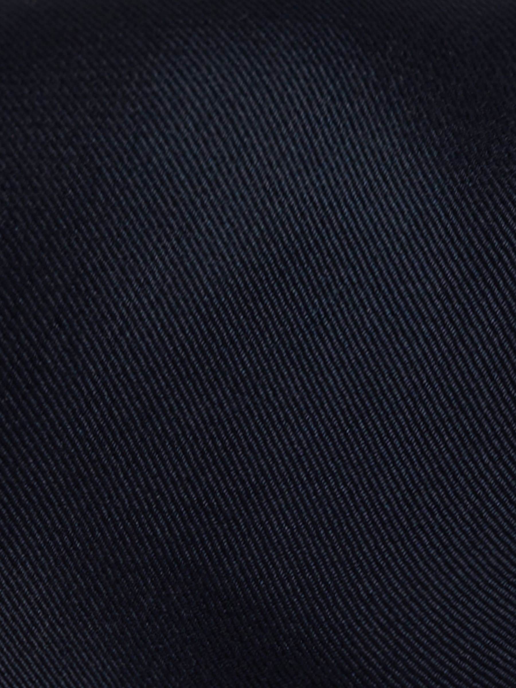 Hawes & Curtis Blue Plain Repp Tie