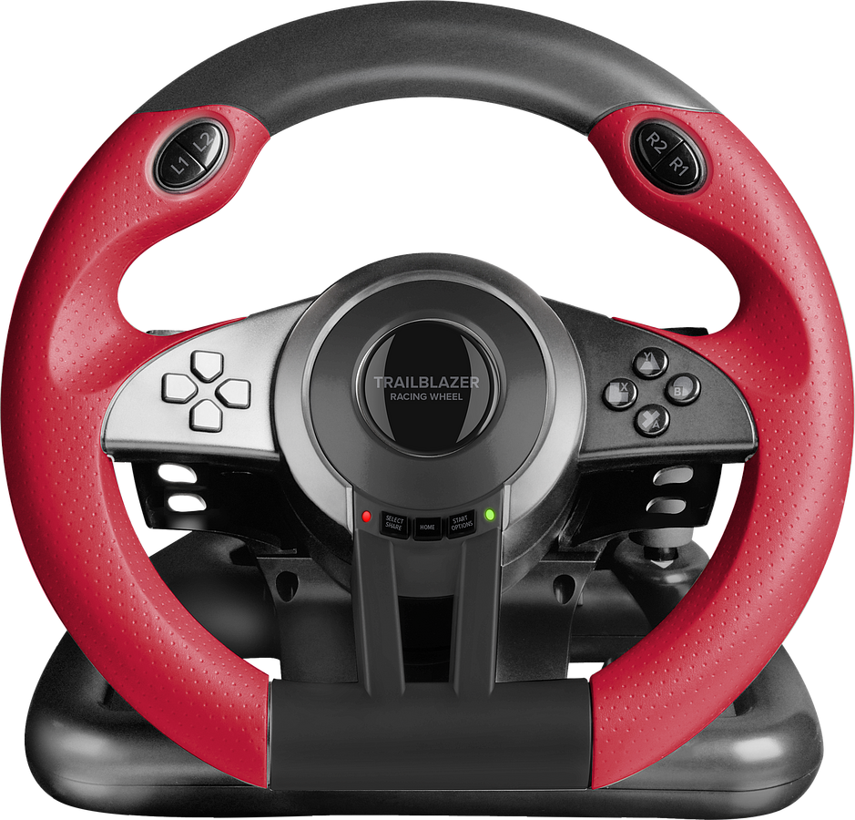 SPEEDLINK TRAILBLAZER Racing Wheel for PC/PS4/PS3/Xbox Series X/S/One/Switch/OLED, black