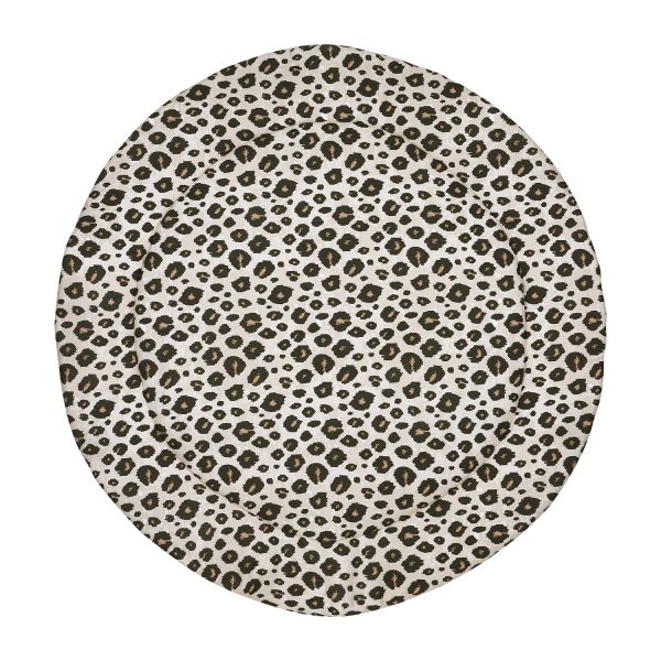 Meyco Boxkleed - Rond - Leopard Sand Melange