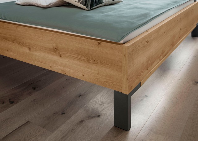 WIEMANN Futonbett »Monaco, Bettgestell, Bettrahmen, komfortables Polsterkopfteil« 4-fache Liegehöhenverstellung, MADE IN GERMANY,  Polsterkopfteil aus Kunstleder, verschiedene Grössen, in Komforthöhe