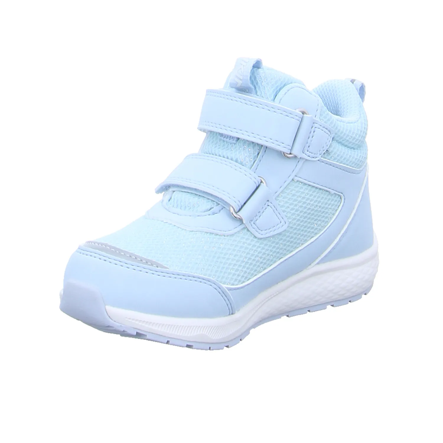 VIKING Kleinkinder-Halbschuh Klett Hellblau Textil  Sneaker high