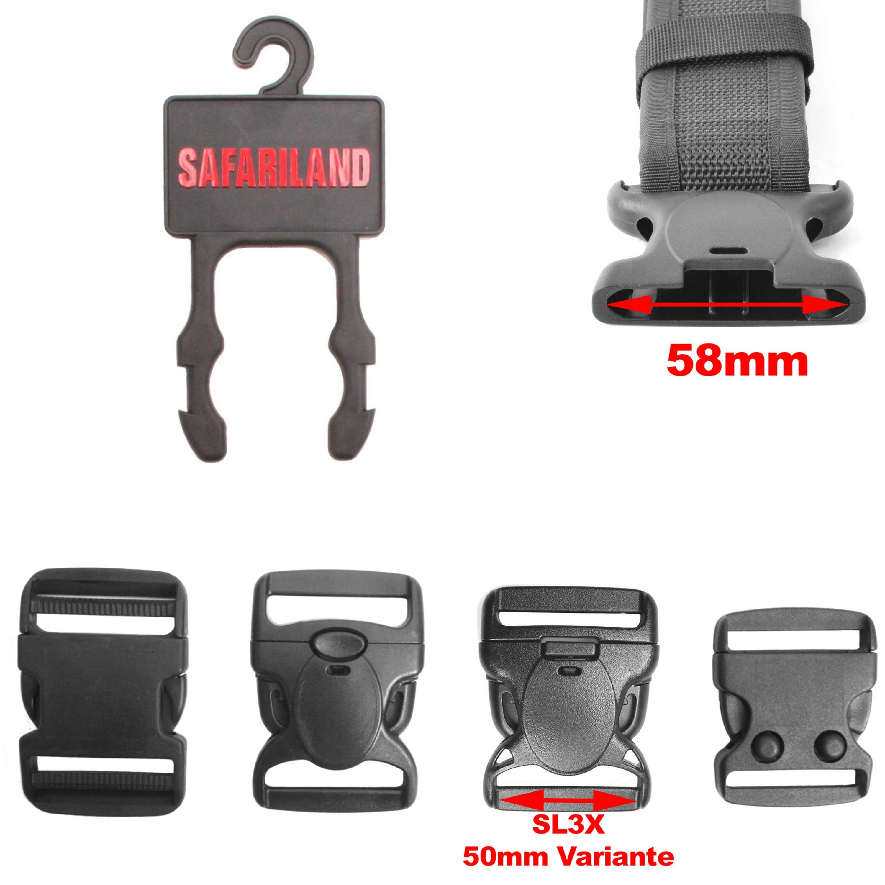 Safariland -  Safariland Koppel-Aufhänger für Standard-Gürtelschließen 50 mm