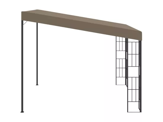 Belvédère mural 3x3 m Taupe Tissu