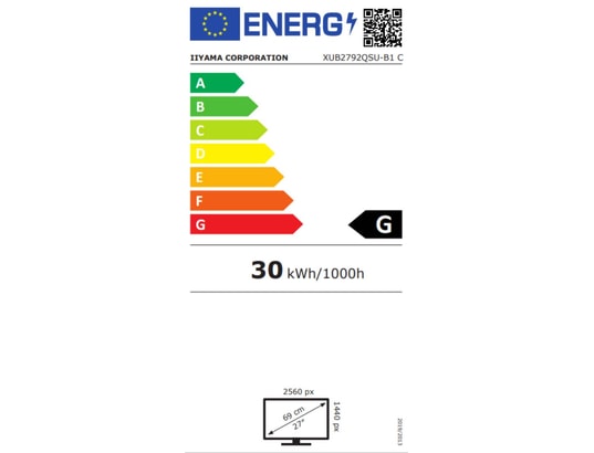 IIYAMA - Ecran 27 pouces WQHD ProLite XUB2792QSU-B1