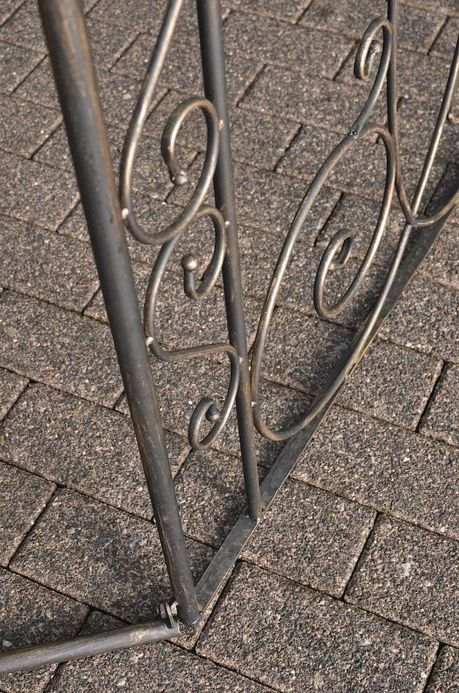 CLP Rosenpavillon Leila I Rankpavillion Aus Pulverbeschichtetem Eisen I Gartendekoration Im Jugendsstil, Farbe:Bronze