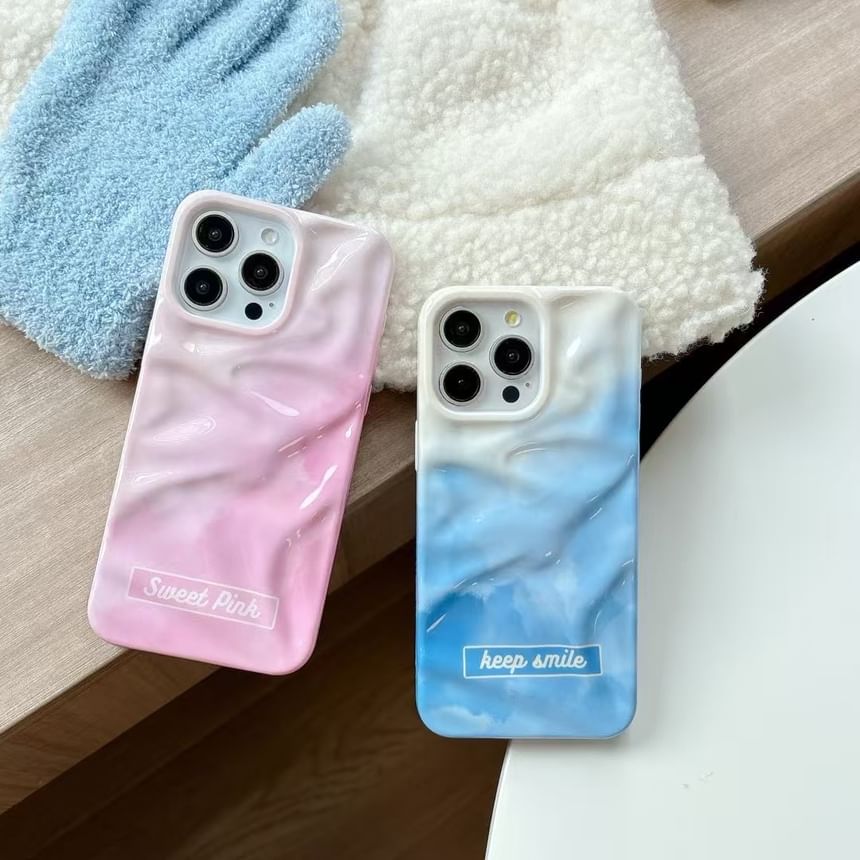 Rockit - Gestructureerde telefoonhoes met kleurverloop - iPhone 16 Pro Max / 16 Pro / 16 Plus / 16