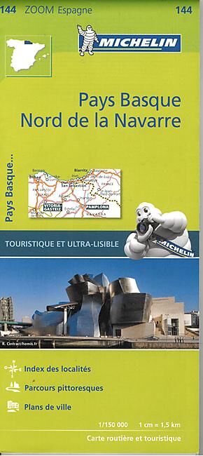 MICHELIN - 144 PAYS BASQUE NORD NAVARRE 1 150 000