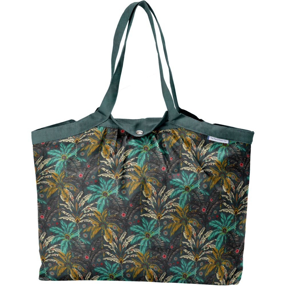 Sac Cabas Taille Moyenne Plissé Palmia Emeraude