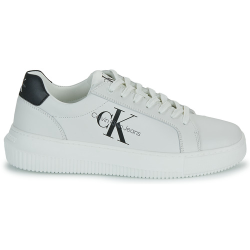 Calvin Klein Jeans - CHUNKY CUPSOLE MONO LTH - Blanc / Noir